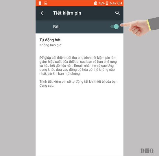 Chọn bật lên